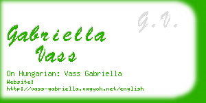gabriella vass business card